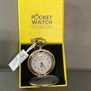 Invicta Vintage Locomotive Pocket Watch - 47mm, Bronze 49004